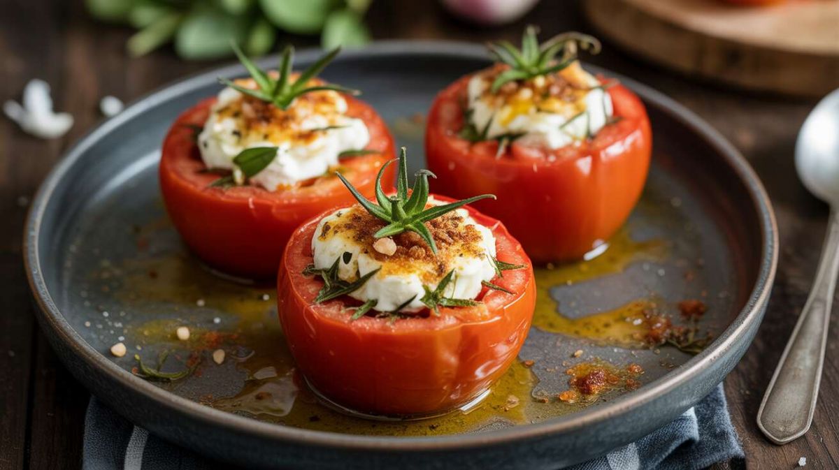 Savourez l'été avec des tomates provençales farcies au fromage frais