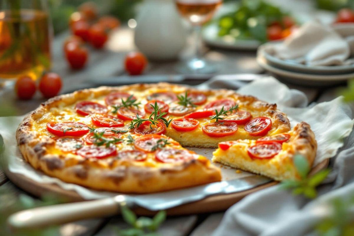 L'été s'installe avec une tarte à la tomate revisitée à la moutarde