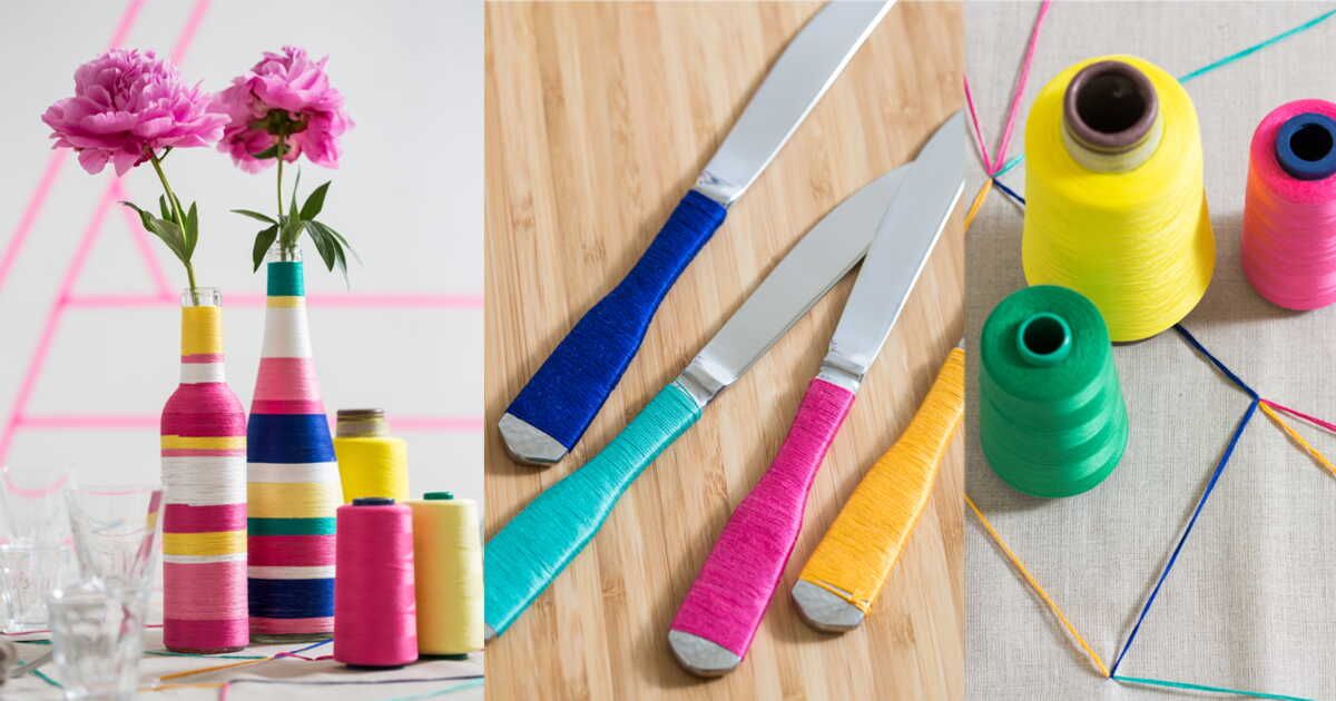 Des vases uniques : l'art du décoration au fil