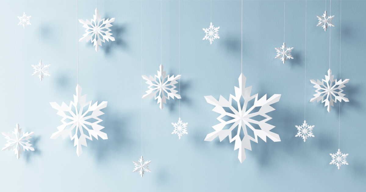 Des flocons en papier pour une touche magique de Noël