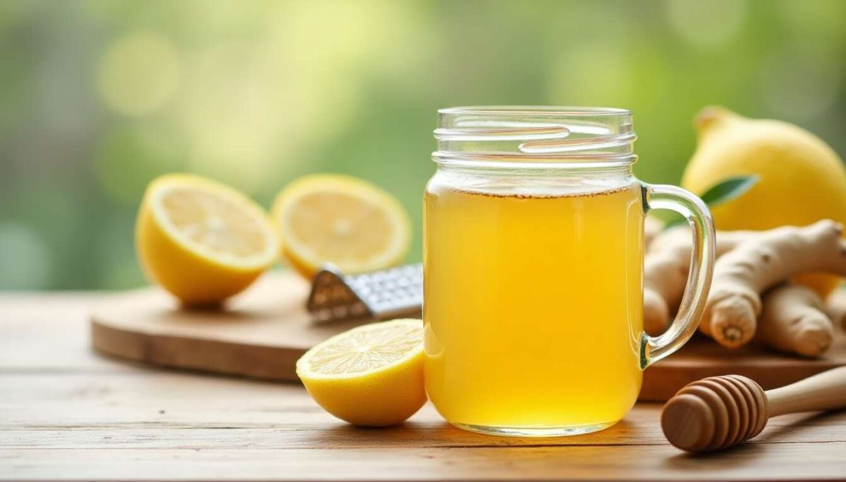 Une infusion réconfortante au gingembre, citron et miel à préparer chez soi