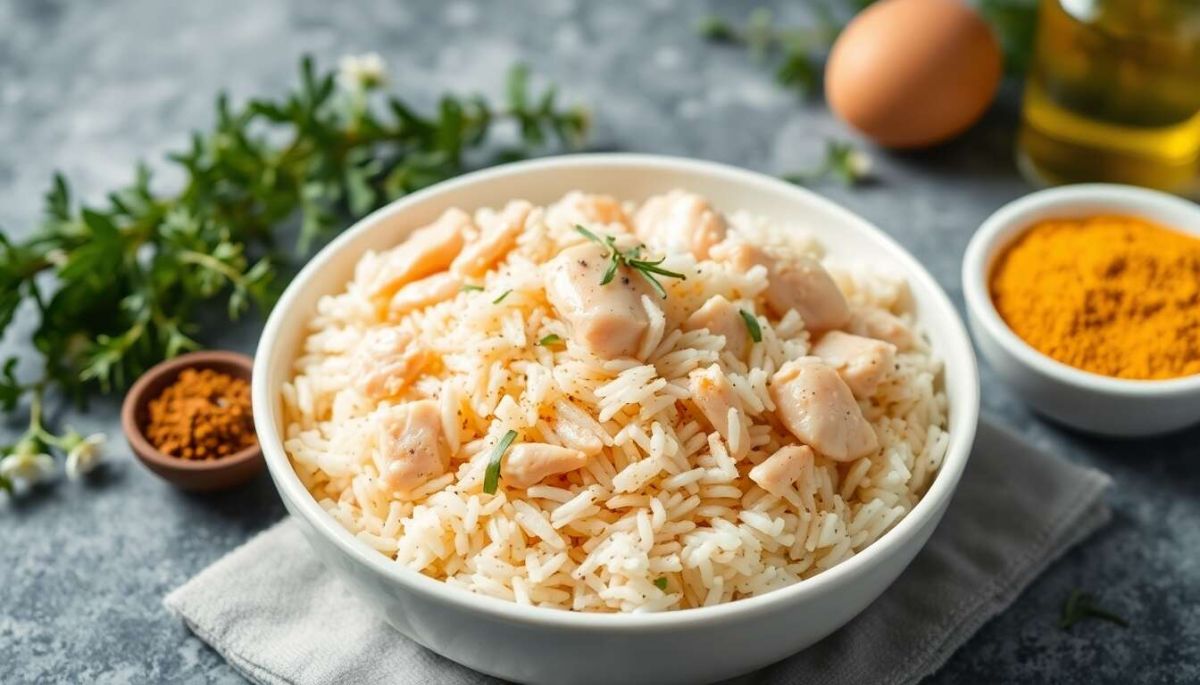 riz au poulet express : une recette simple et pleine de saveurs