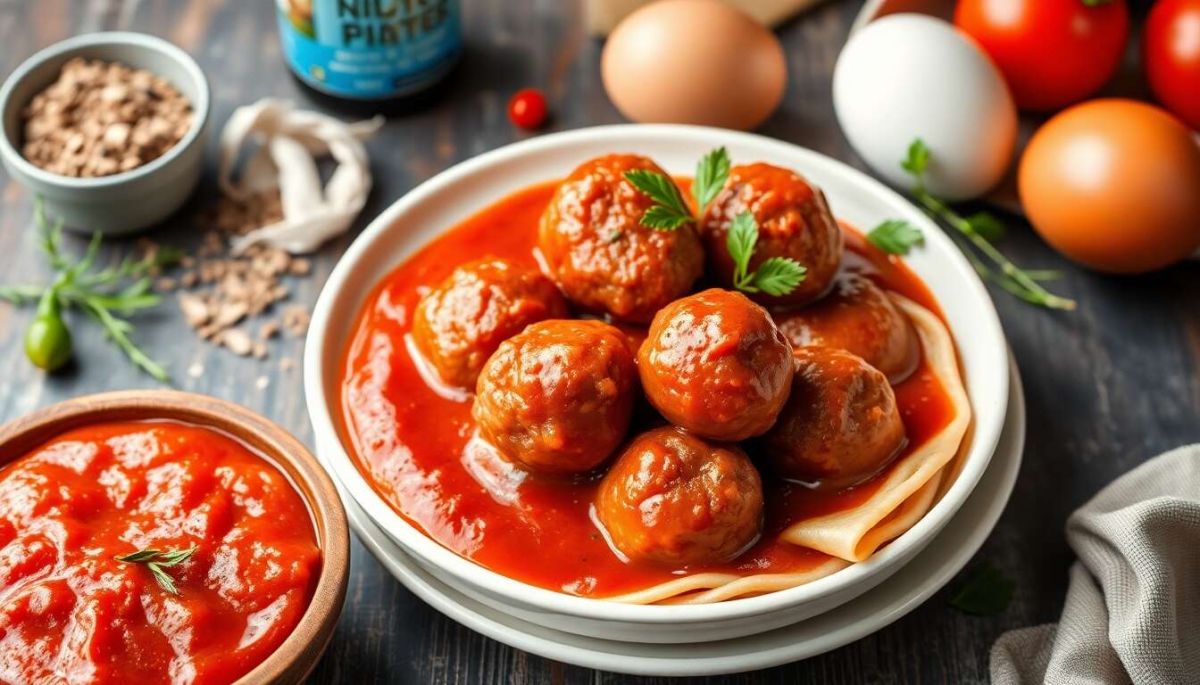 Des boulettes de viande à la tomate pour un repas réconfortant