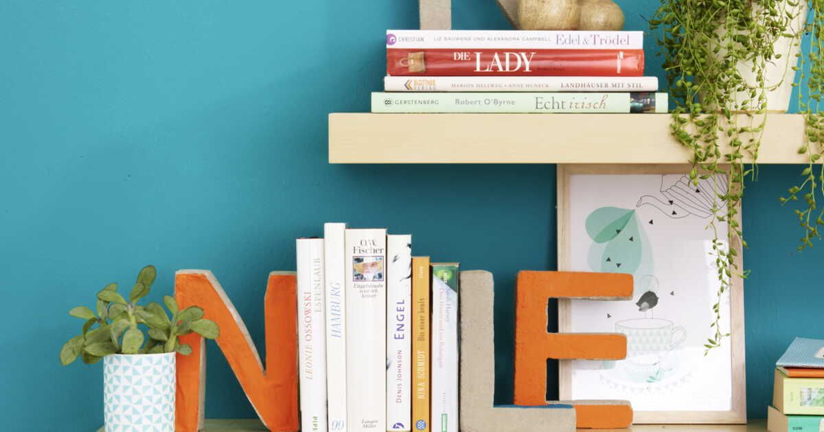 Des lettres en béton pour une décoration personnalisée