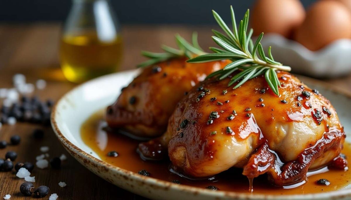 canette au miel et romarin : l'art de recevoir avec élégance