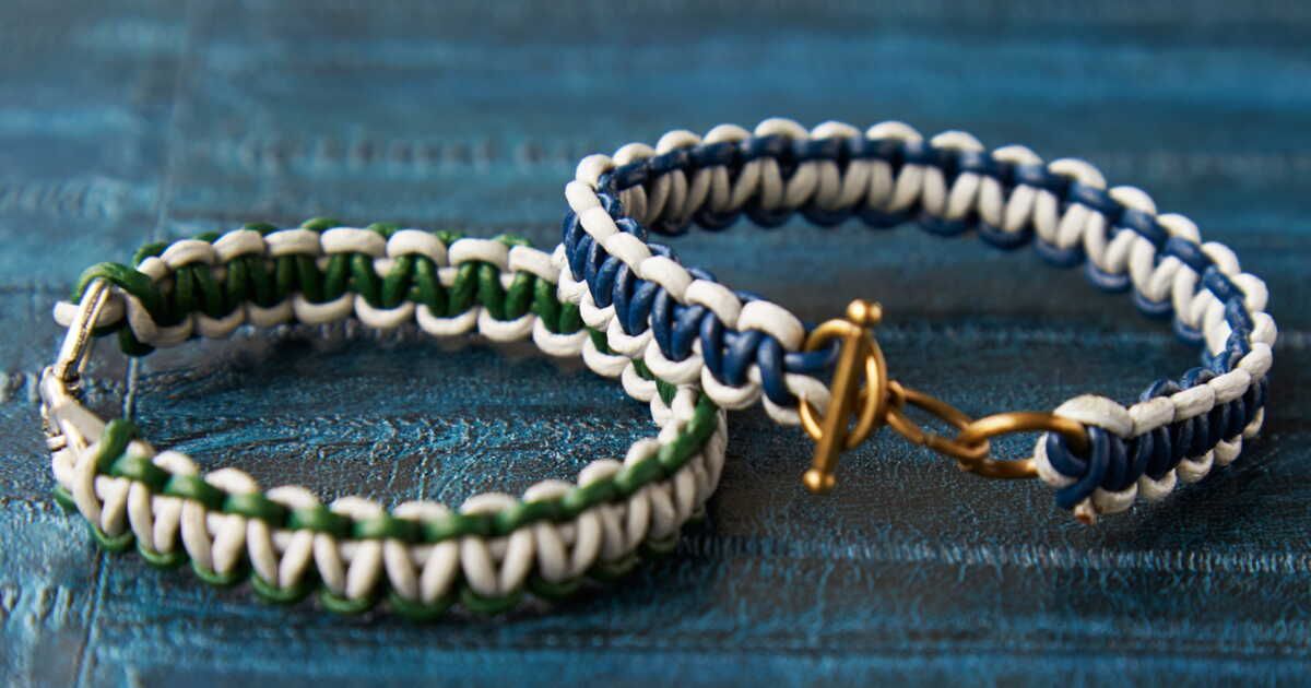 Bracelet tressé : le modèle macramé