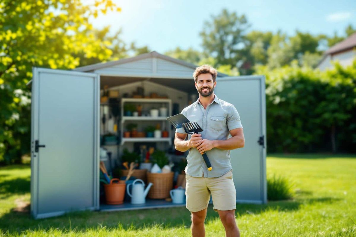 Rendez votre jardin impeccable avec l'abri de jardin Naterial Vesuvia en promotion