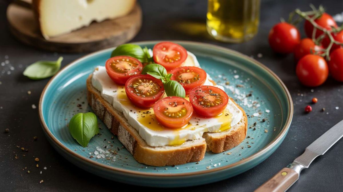 Tartine de fromage frais et tomates cerise : une explosion de saveurs