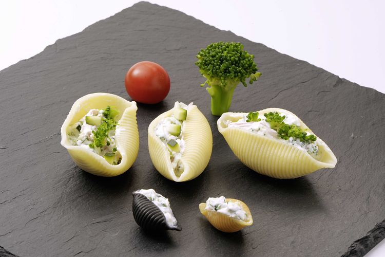 Un délice de conchiglioni farcis aux brocolis et courgettes
