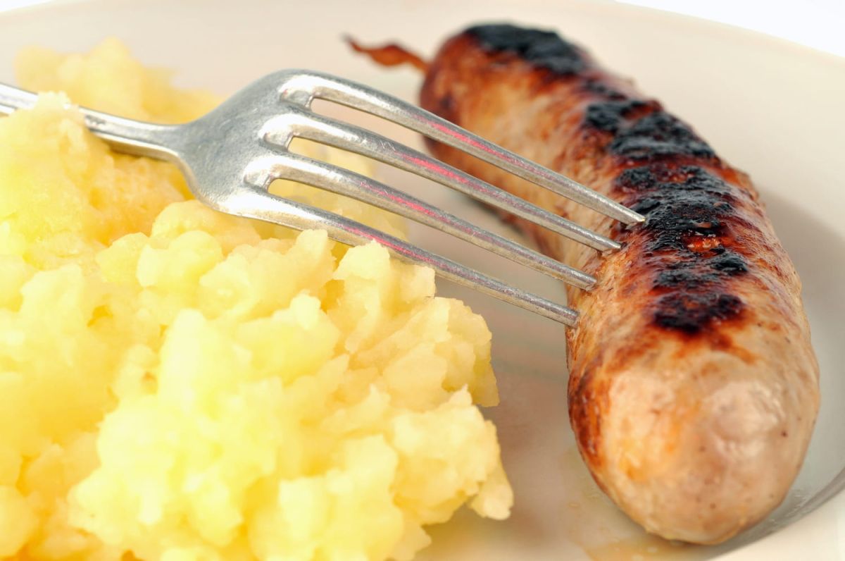 Une délicieuse revisite de la saucisse-purée signée Laurent Mariotte