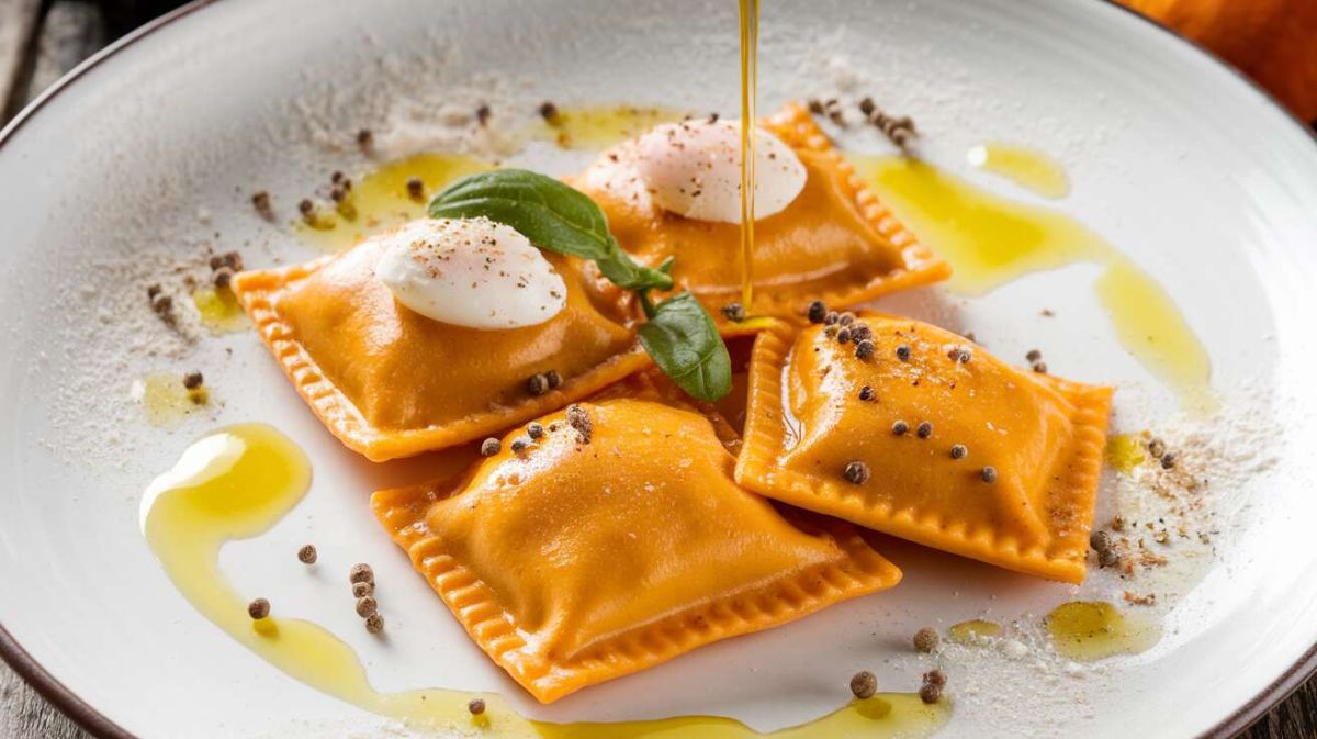 Laissez-vous séduire par des raviolis au potimarron et chèvre frais