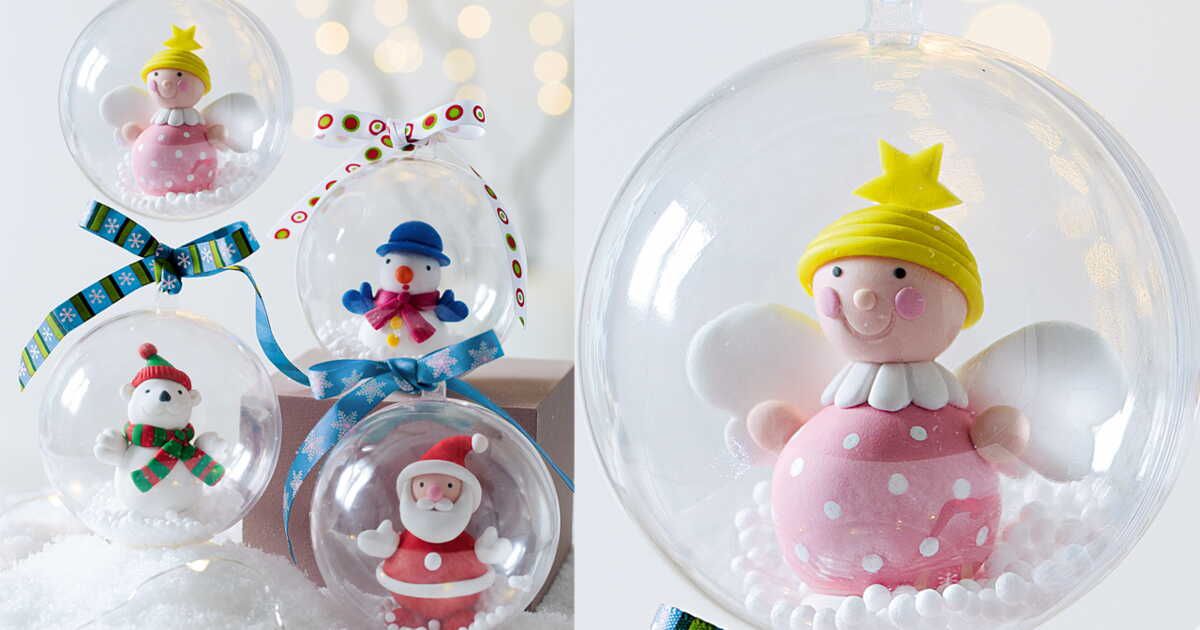 Créer des boules de Noël uniques en pâte fimo