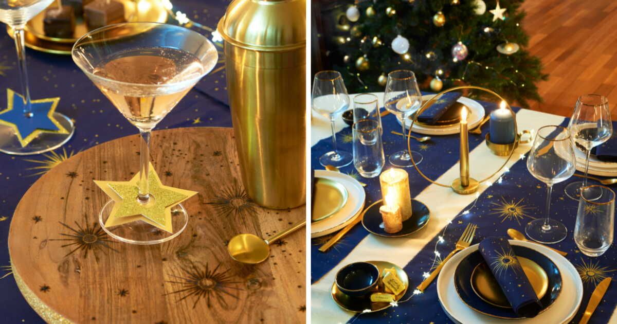 Éveillez la magie de vos fêtes : idées déco en bleu et or
