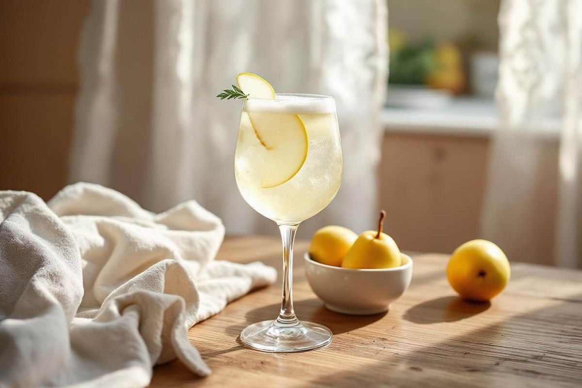 Une touche audacieuse : découvrez le spritz poire Williams et gingembre frais