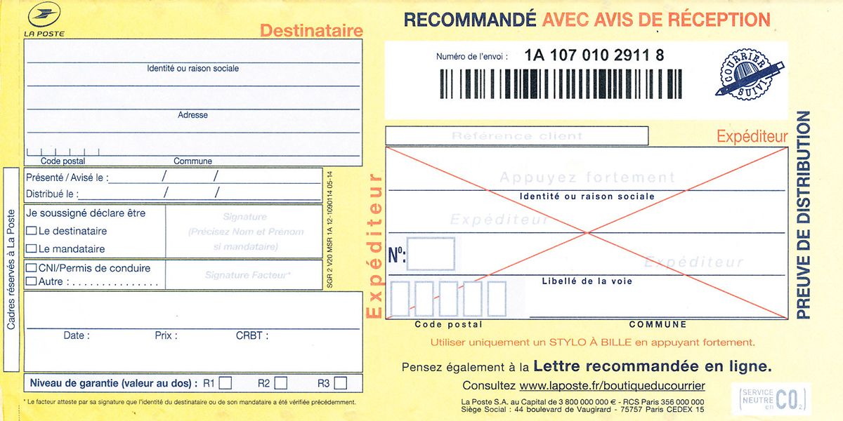 Tout savoir sur la lettre recommandée avec accusé de réception