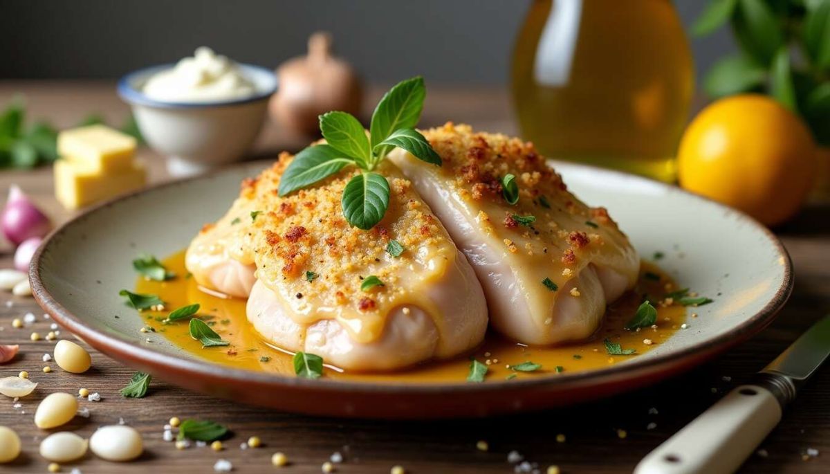 Un délice de volaille de Bresse au vin jaune pour les gastronomes