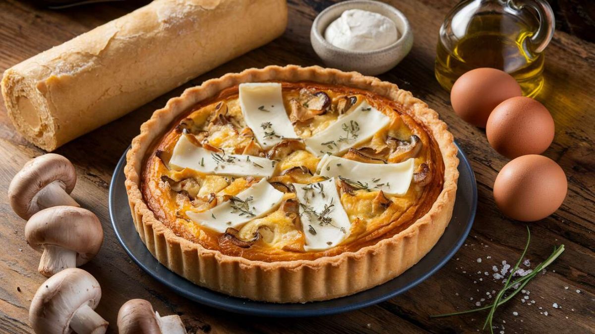 La quiche aux champignons et chèvre : un délice à partager