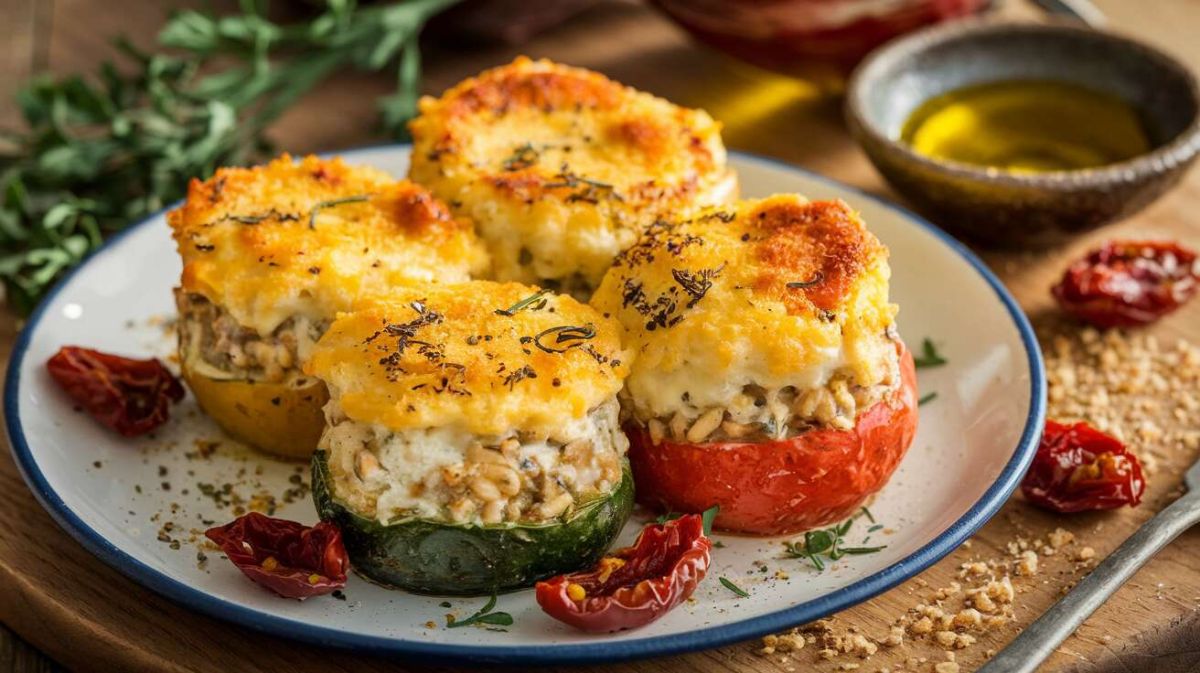 Des farcis gratinés au fromage de chèvre pour régaler toute la famille