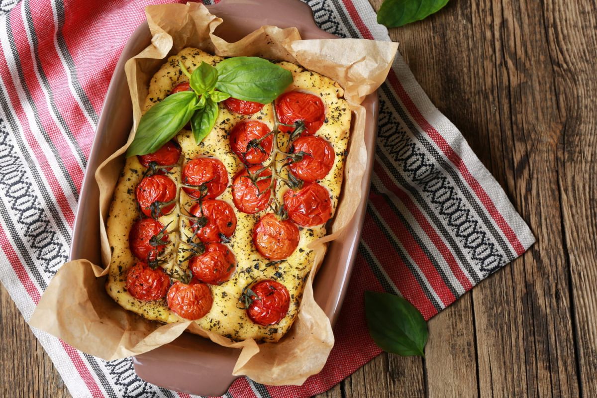 La délicieuse focaccia aux tomates cerises de Laurent Mariotte