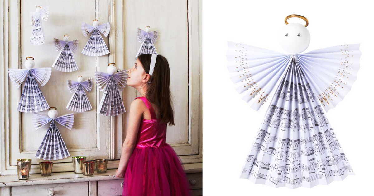 des anges en papier pour illuminer votre déco de Noël