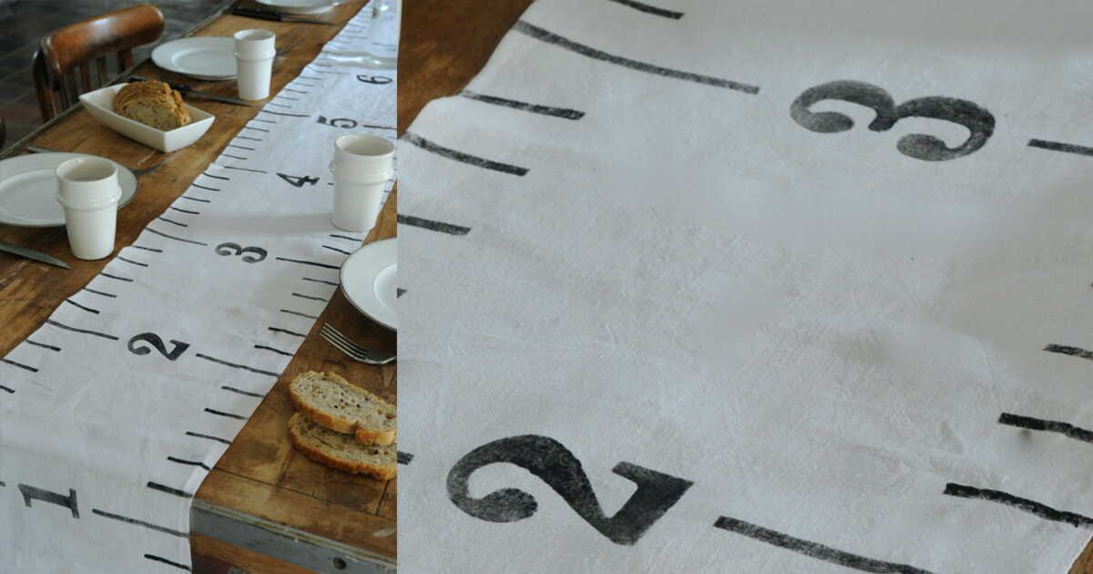 Un chemin de table graphique