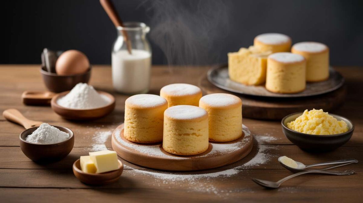 Découvrez la légèreté des petits gâteaux éponge vapeur et leur sauce citron délicate