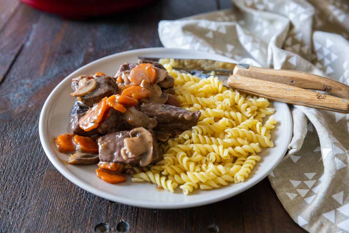 Découvrez le boeuf bourguignon express au Cookeo