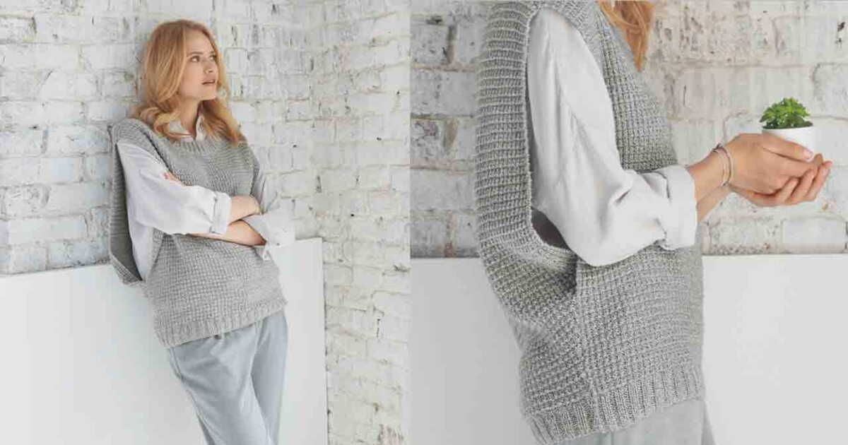 Découvrez le charme du pull en côtes sans manches