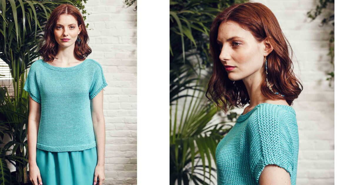 Un pull à manches kimono à tricoter gratuitement