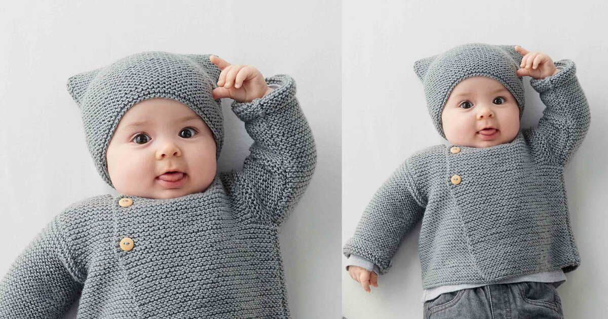 Un bonnet layette à tricoter sans effort pour des cadeaux de naissance