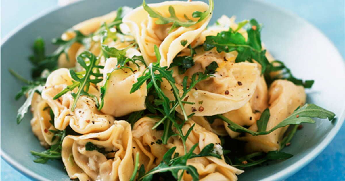 Tortellini à la ricotta et aubergine