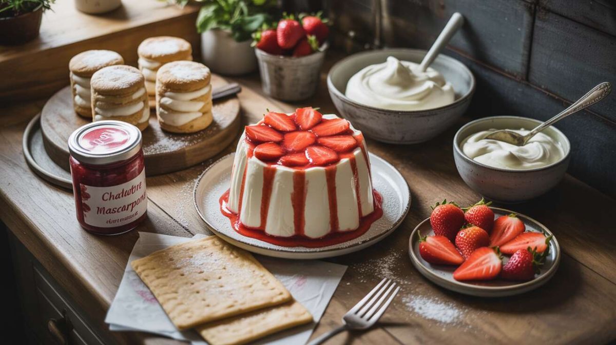 Découvrez la charlotte aux fraises et mascarpone, un dessert irrésistible