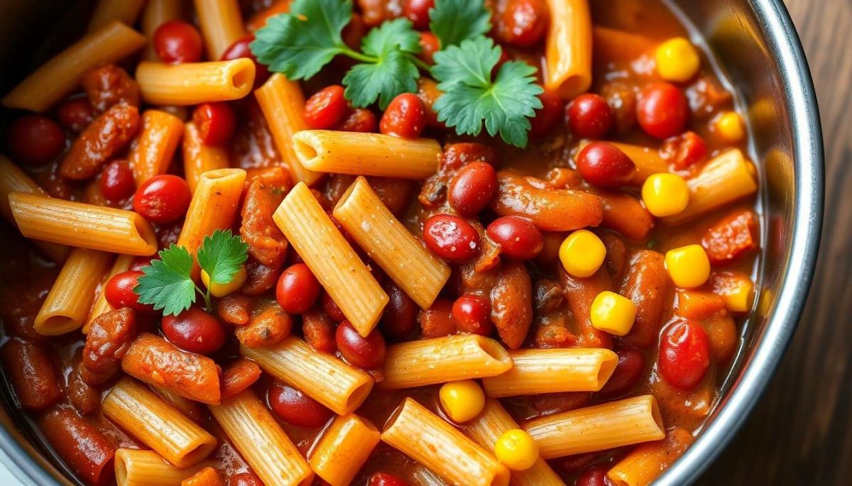 One pot pasta façon chili : recette rapide et savoureuse