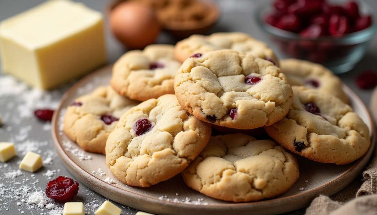 Des cookies au chocolat blanc et cranberries pour toutes les occasions