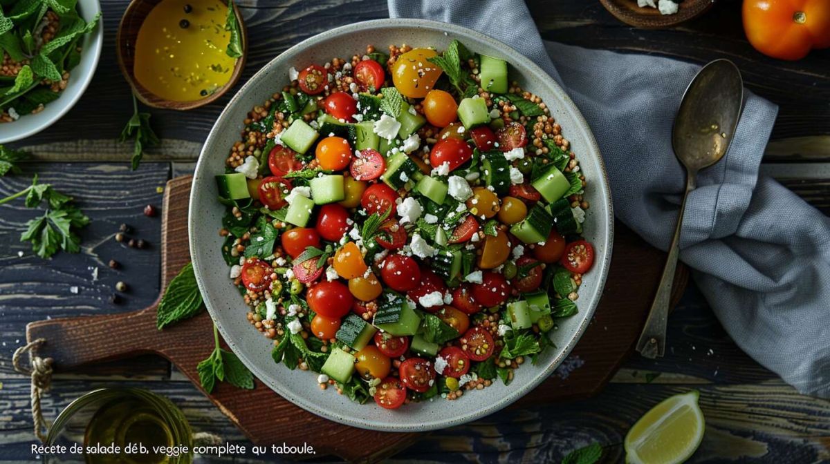Salade de blé veggie : une alternative colorée au taboulé
