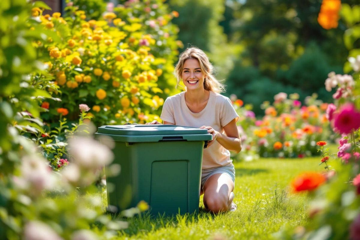 un composteur à prix mini pour transformer votre jardin