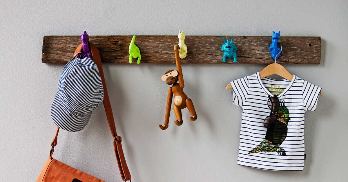 Créez des patères ludiques pour la chambre de vos enfants