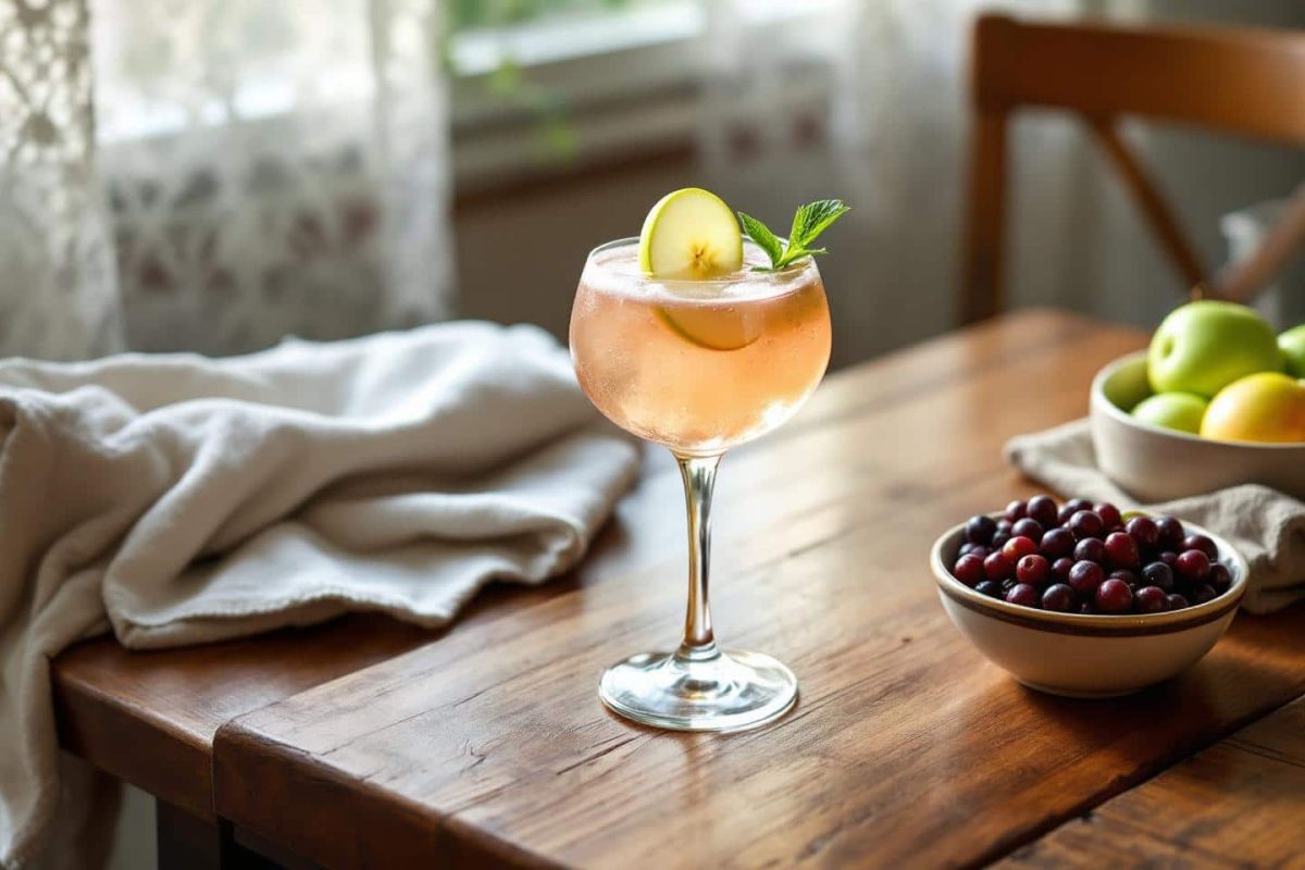 Réveillez vos apéros avec le cocktail Sureau-Granny pétillant