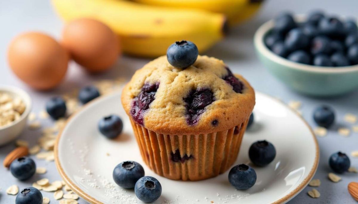 Des muffins aux myrtilles sans sucre ajouté pour un plaisir gourmand et léger