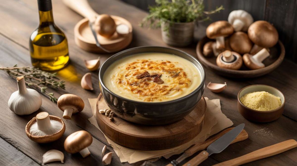 Une fondue forestière aux saveurs riches et réconfortantes