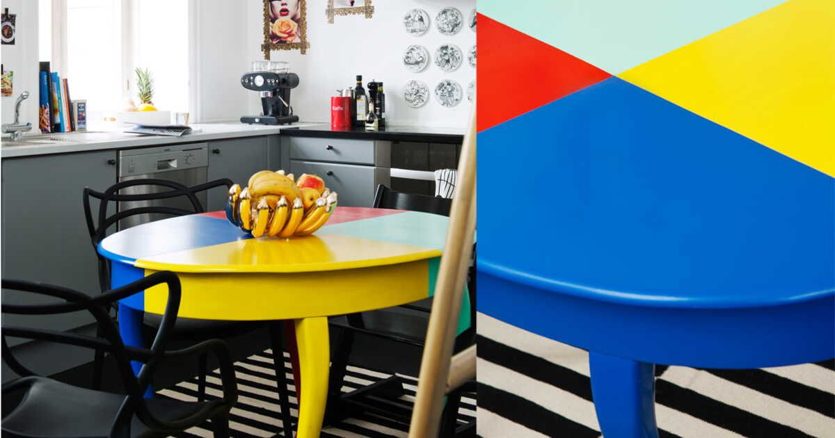 Redonnez vie à votre table en bois avec un coup de pinceau magistral